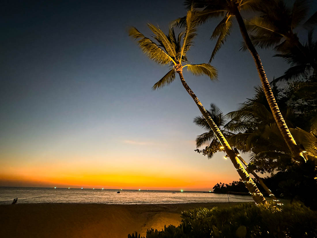 eveing sunset Surin beach