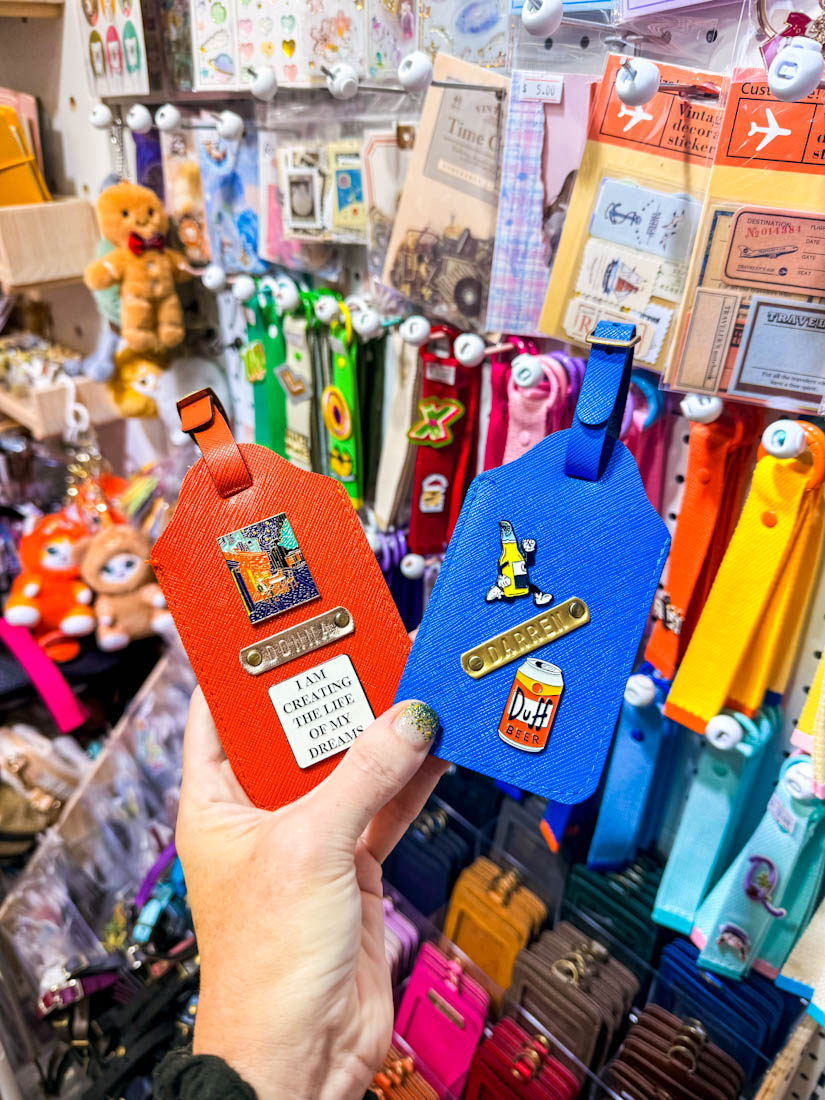personailsed Luggage tags Bugis centre Singapore