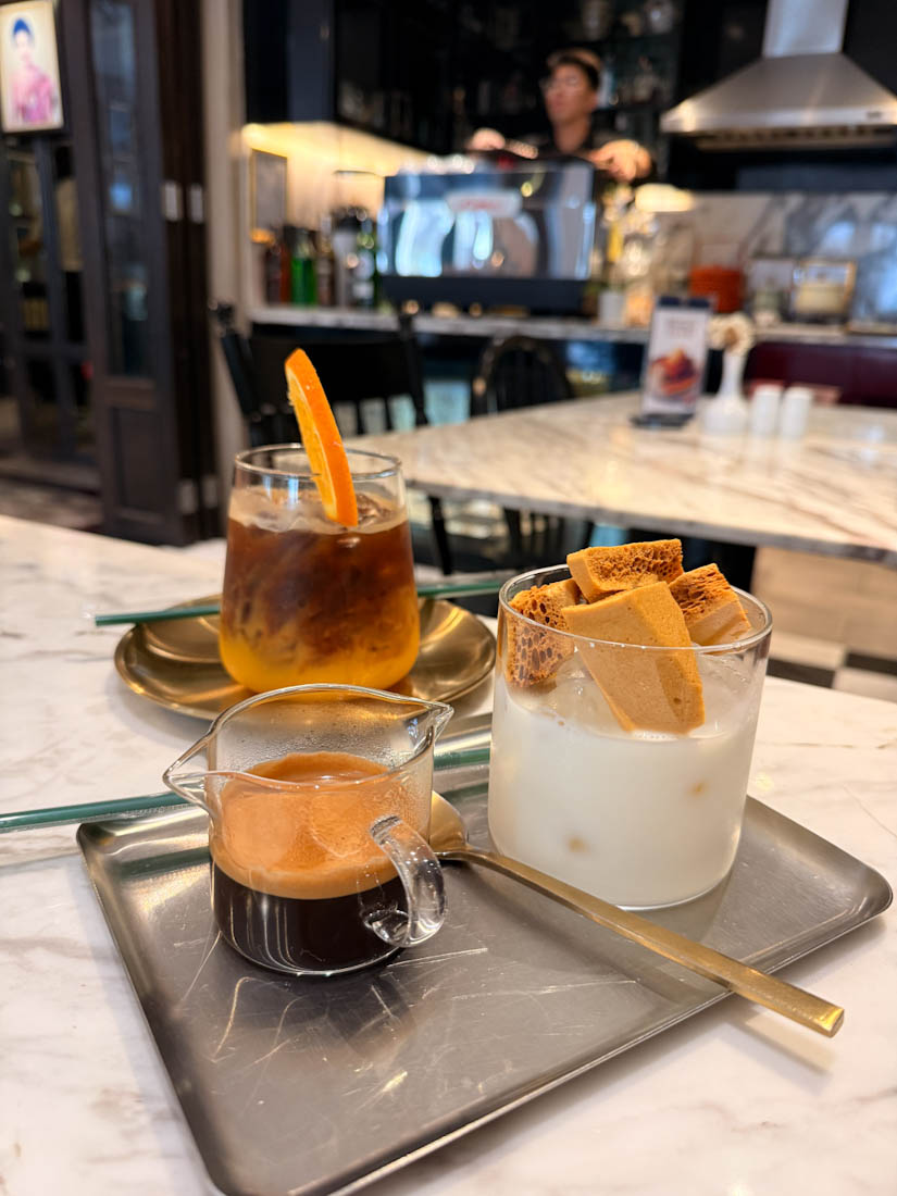 orange coffee and sugar coffee thailand