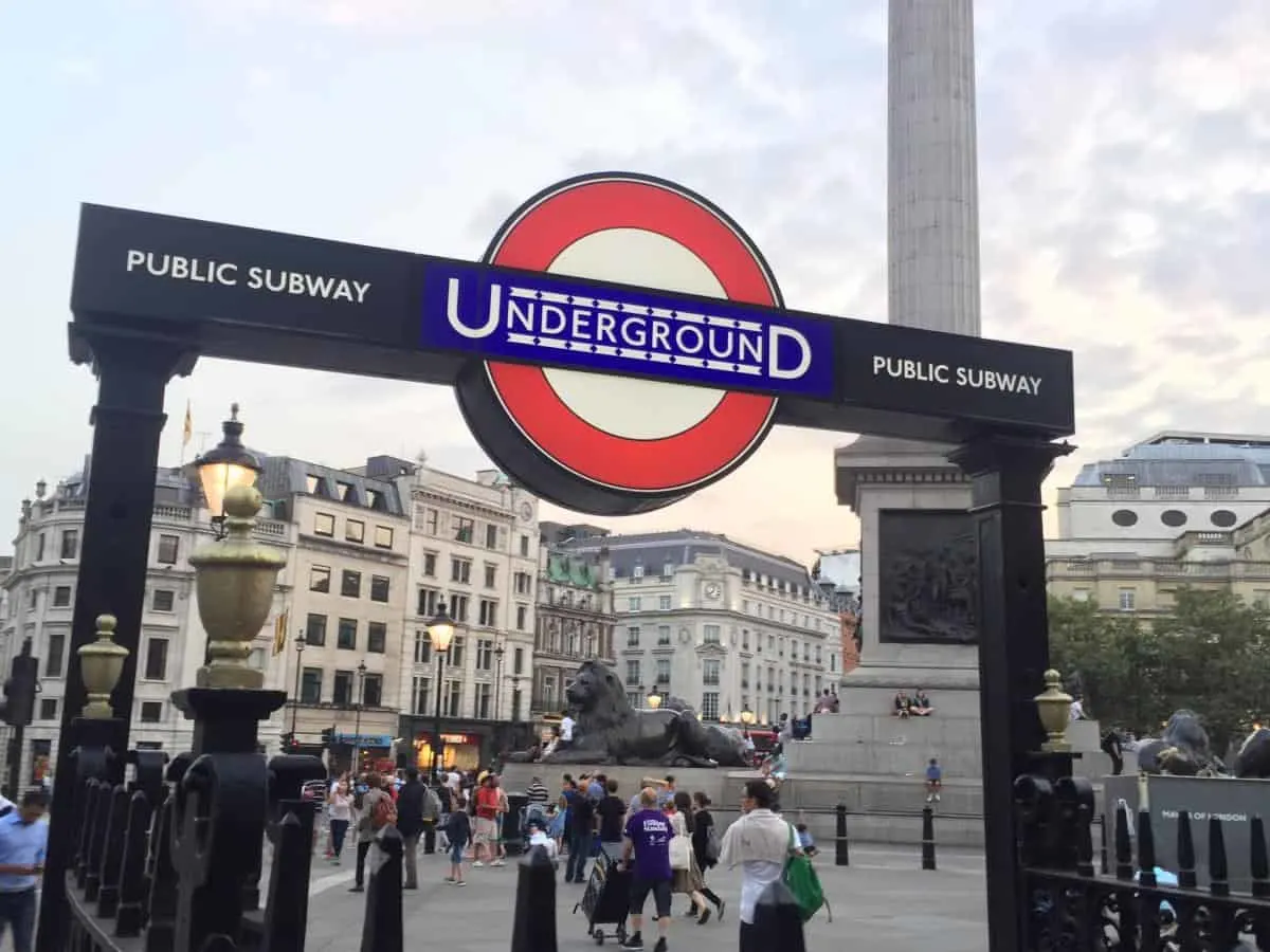underground sign London.
