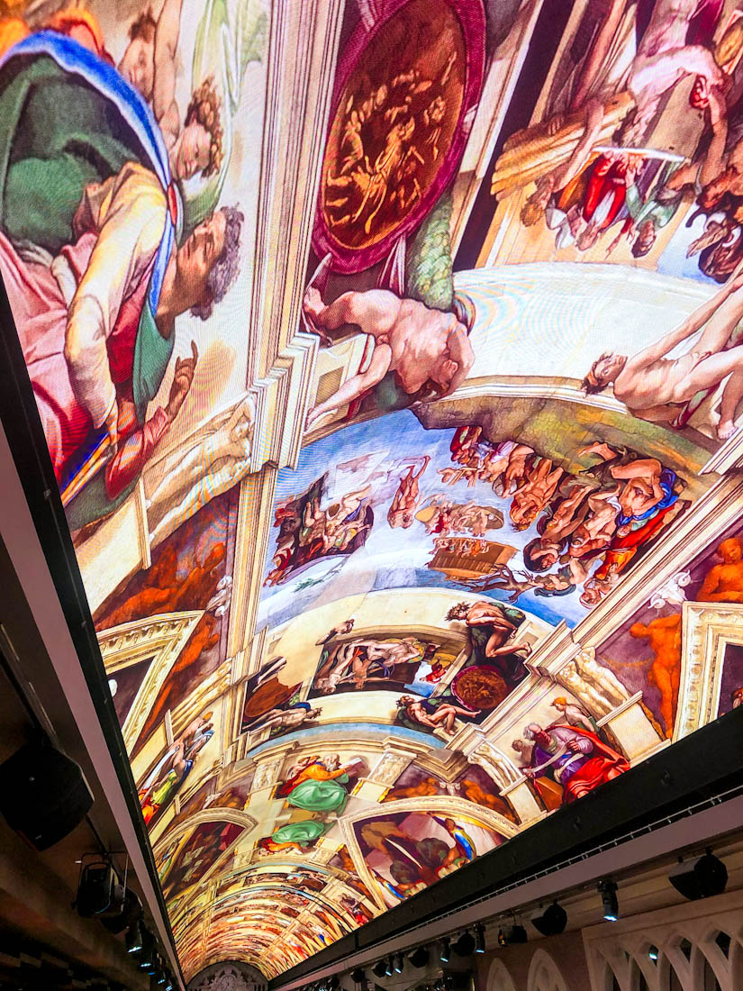 MSC Bellissima promenade ceiling