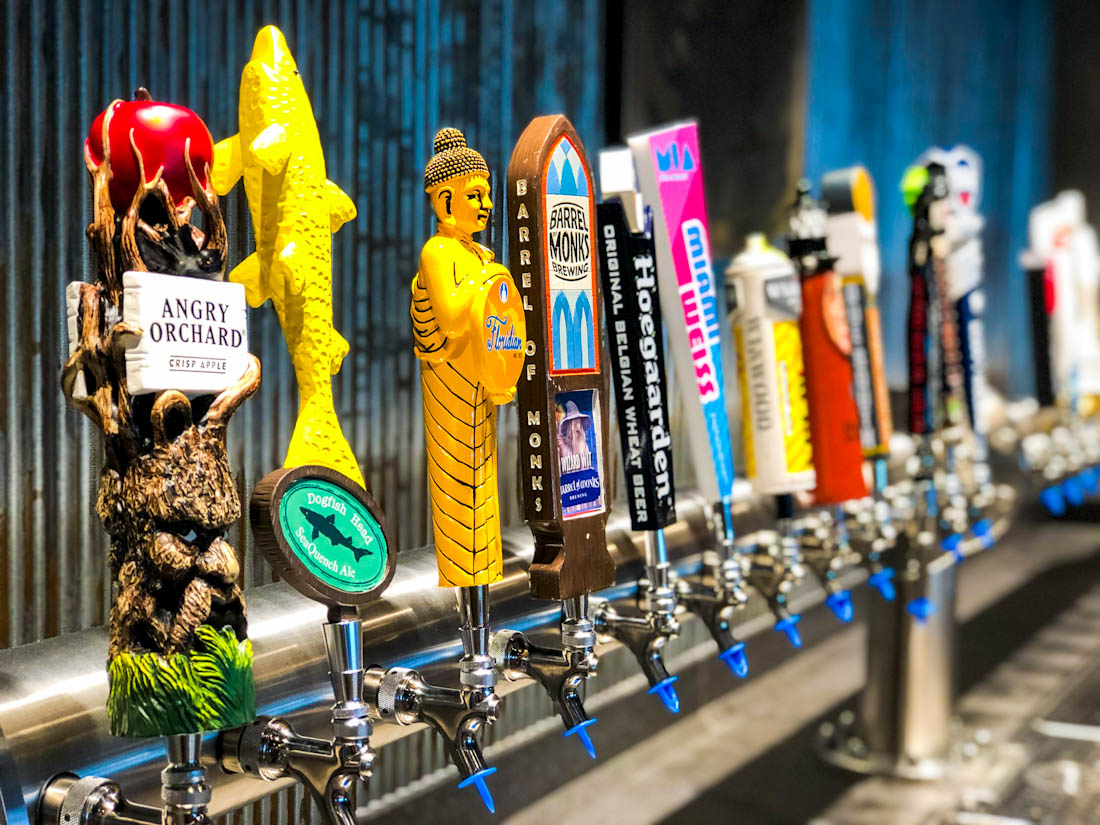 MSC Bellissima beer taps