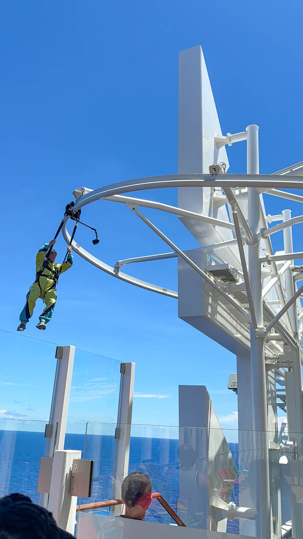 someone swinging from the crown's edge star of the seas