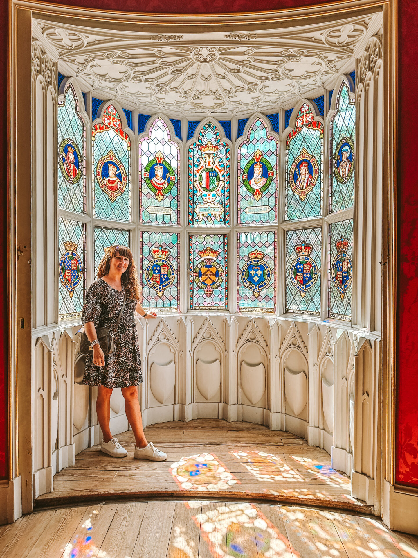 Strawberry Hill House's stunning glass windows