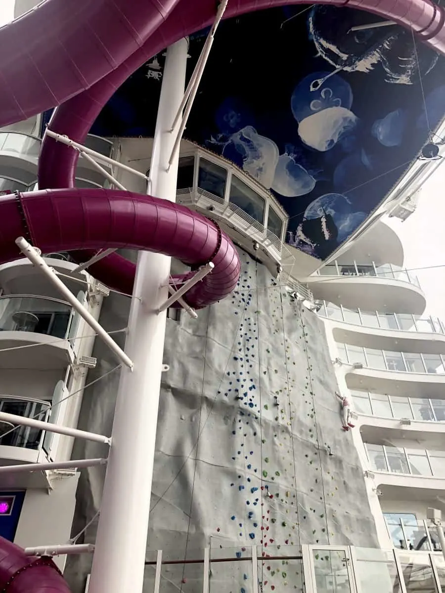 Symphony of the Seas Roack climbing wall