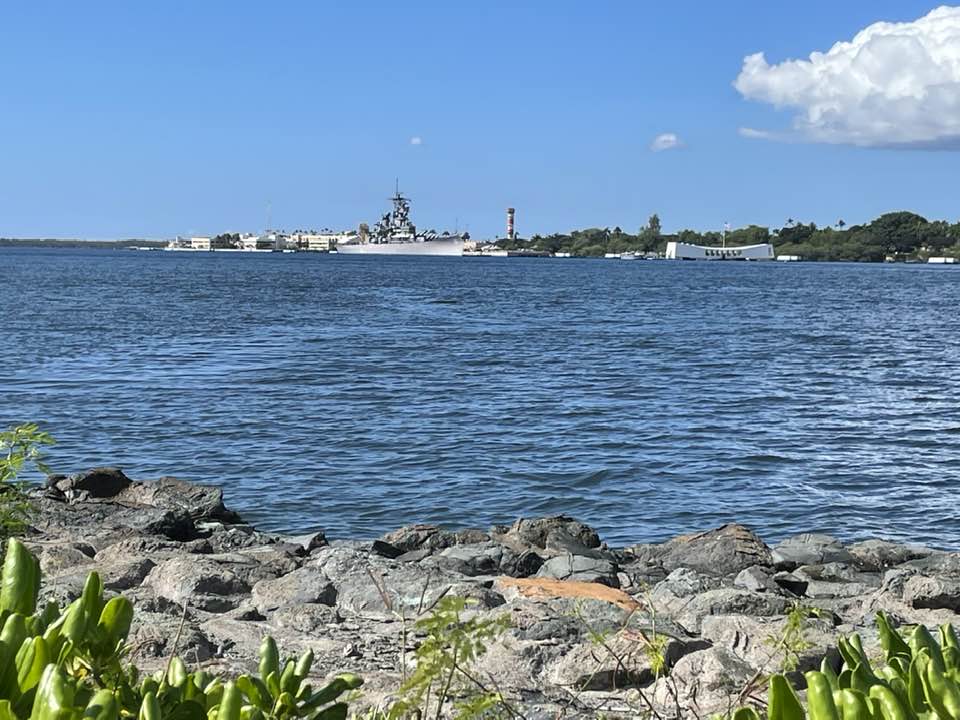 USS Arizona Memorial view from a distance