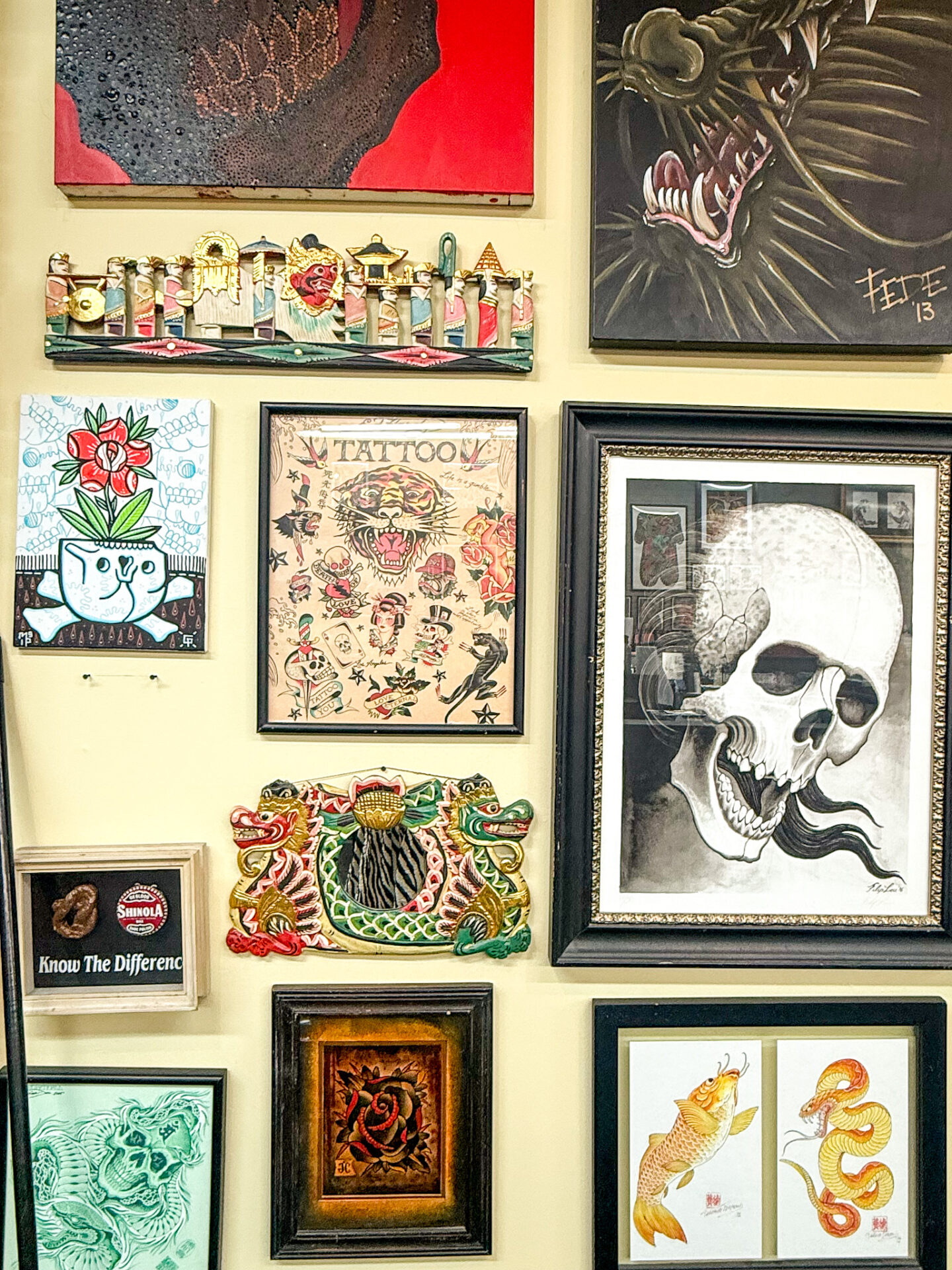 tattoo designs wall art v